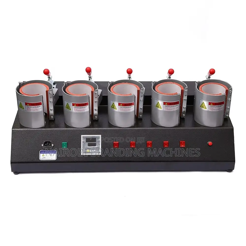 New 5-in-1 Sublimation Mug Heat Press Machine - Cup Tumbler Printing