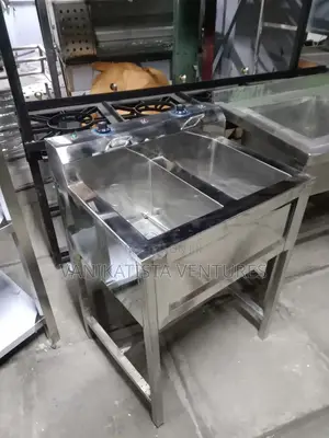 Commercial Double Tank Deep Fryer, 38 Litres Capacity