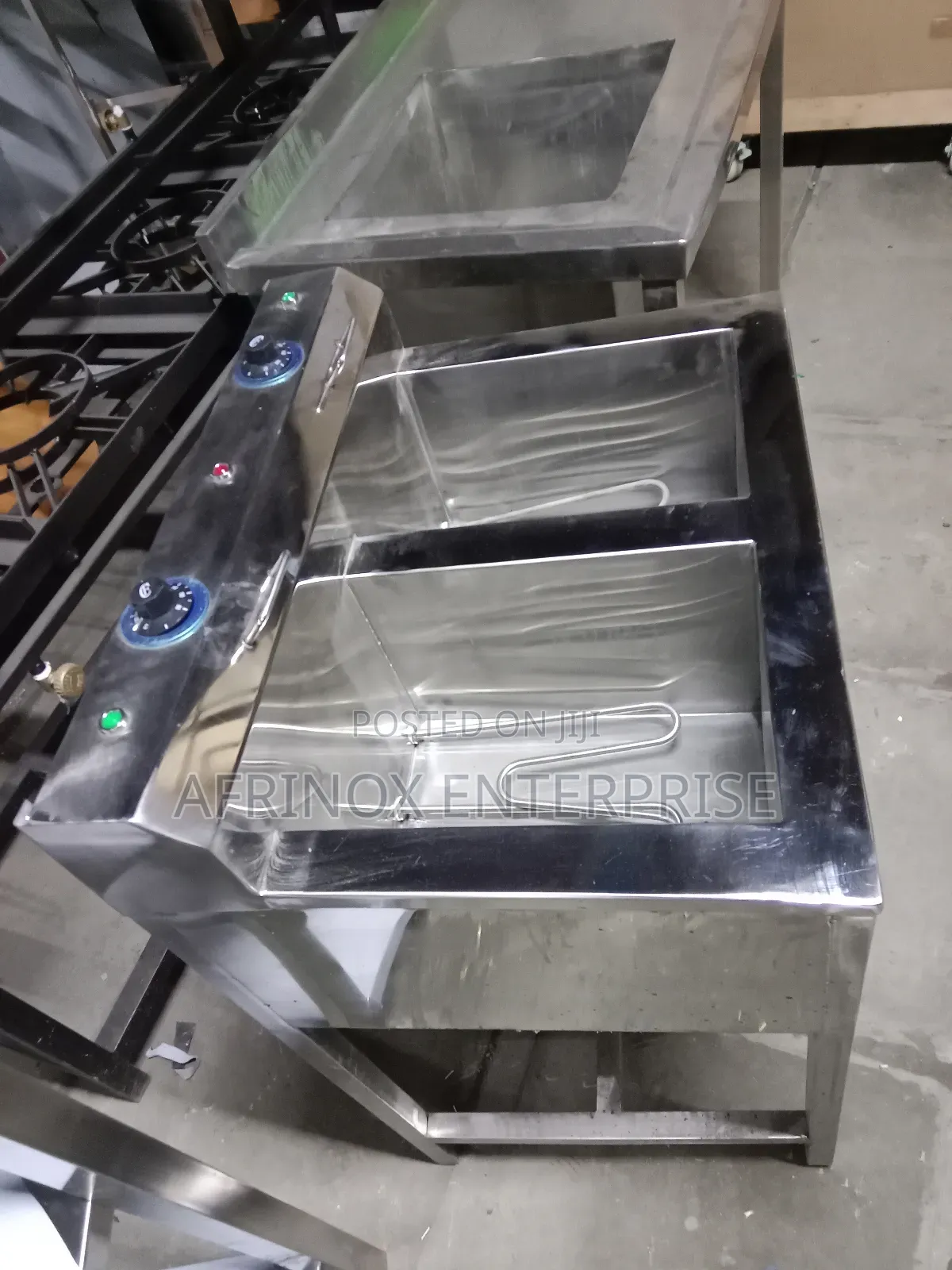 Commercial Double Tank Deep Fryer, 38 Litres Capacity