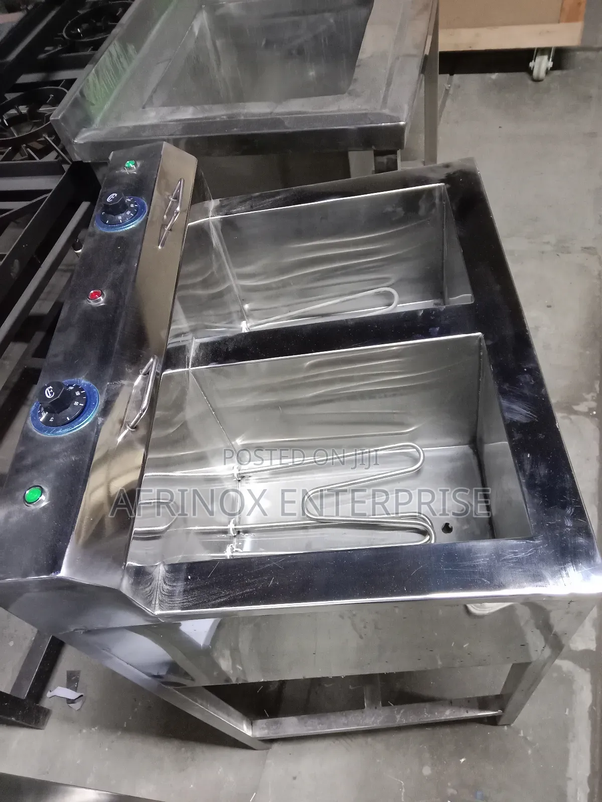 Commercial Double Tank Deep Fryer, 38 Litres Capacity