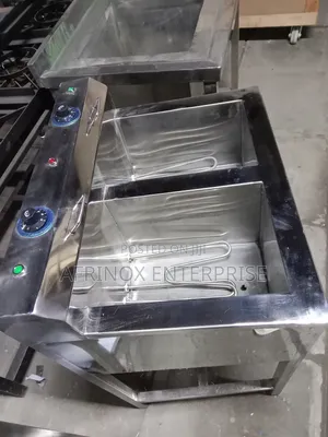 Commercial Double Tank Deep Fryer, 38 Litres Capacity
