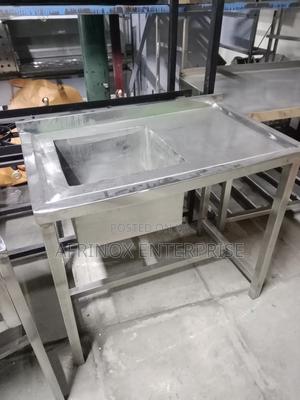 Stainless Steel Single Bowl Washing Sink - thumbnail 2