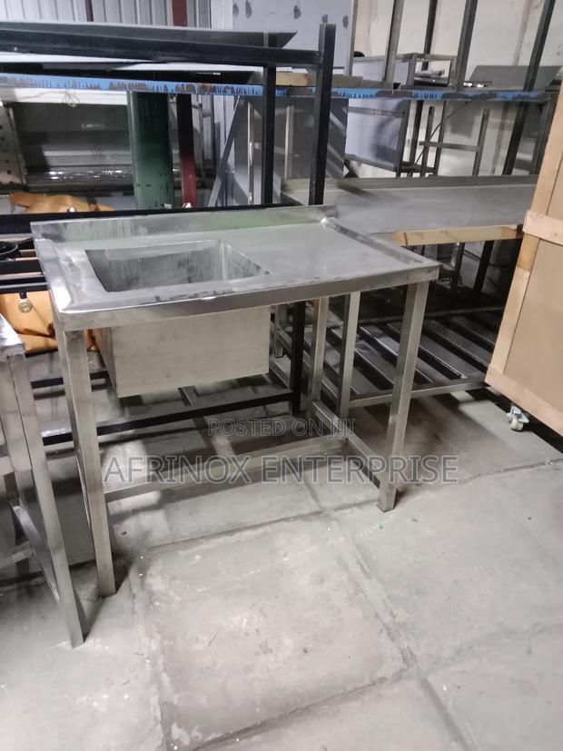 Stainless Steel Single Bowl Washing Sink - thumbnail 3