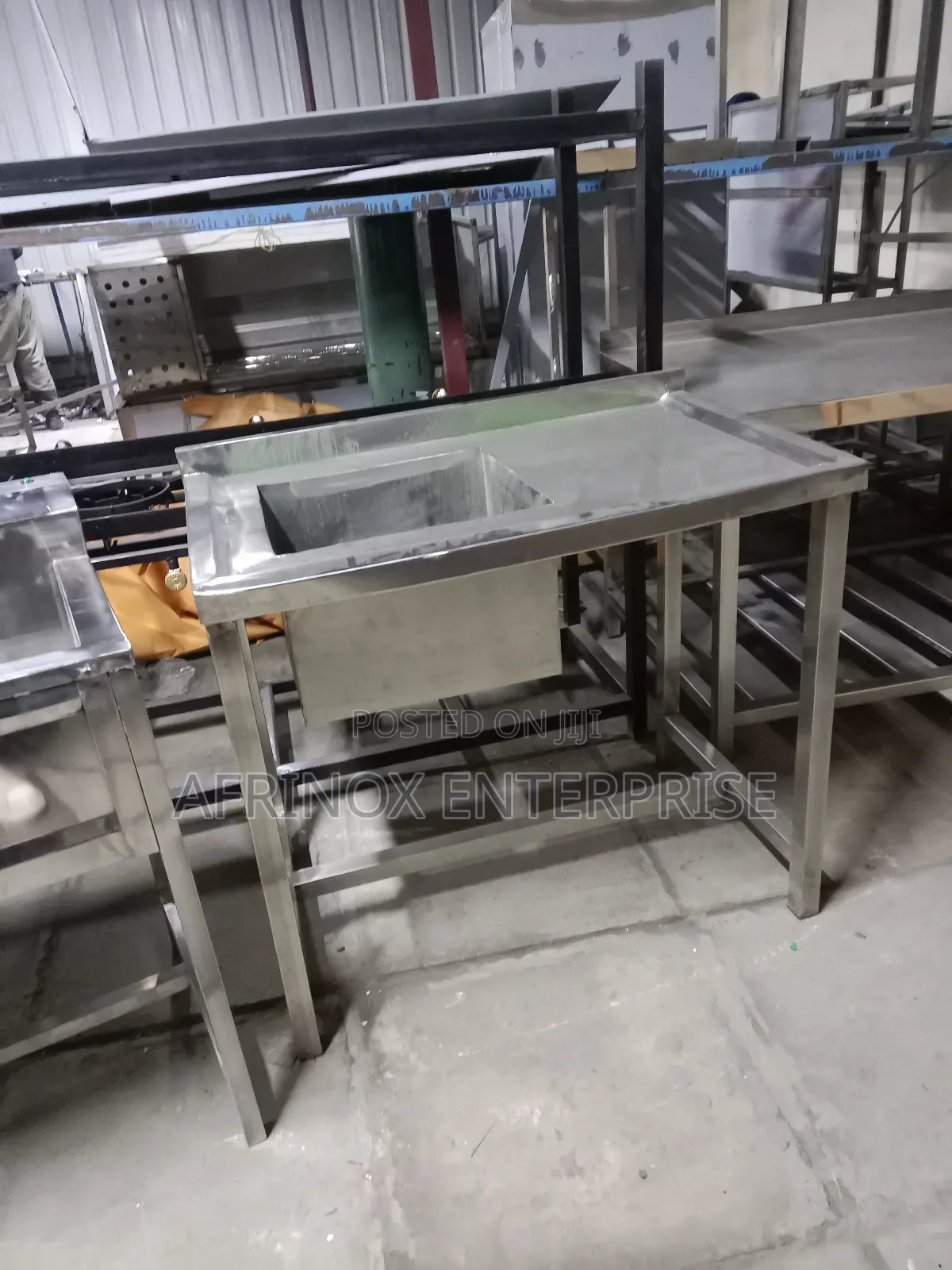 Stainless Steel Single Bowl Washing Sink
