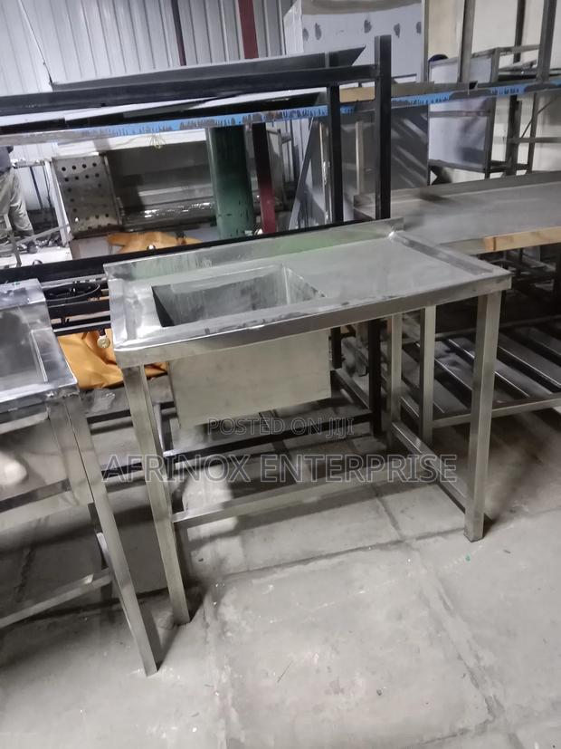 Stainless Steel Single Bowl Washing Sink - thumbnail 4