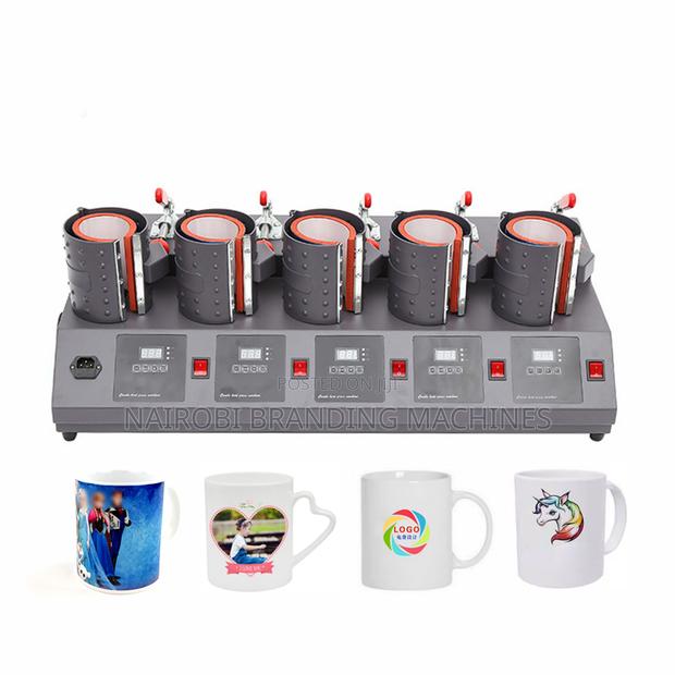 5in1 Automatic Semi-Automatic Mug Press Heat Transfer Printing Machine
