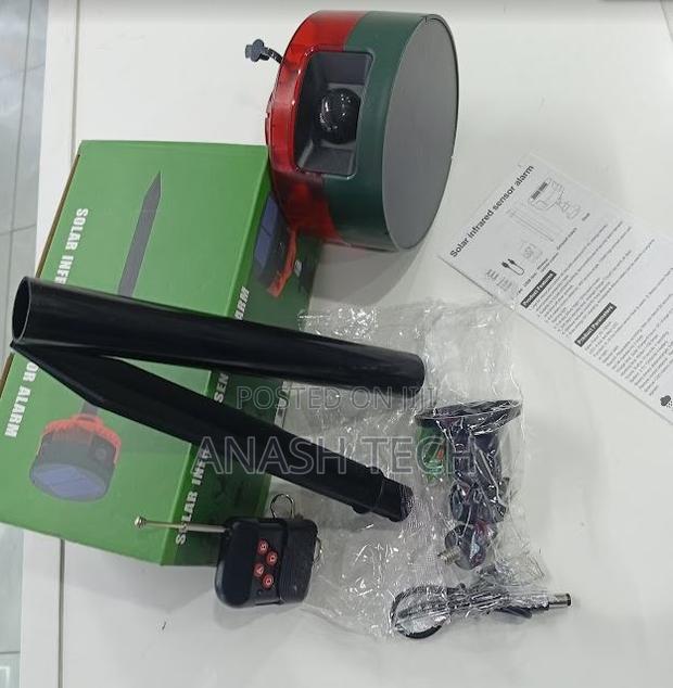 Well Equiped Solar-Powered Motion Sensor Alarm With Ir Remote - main view