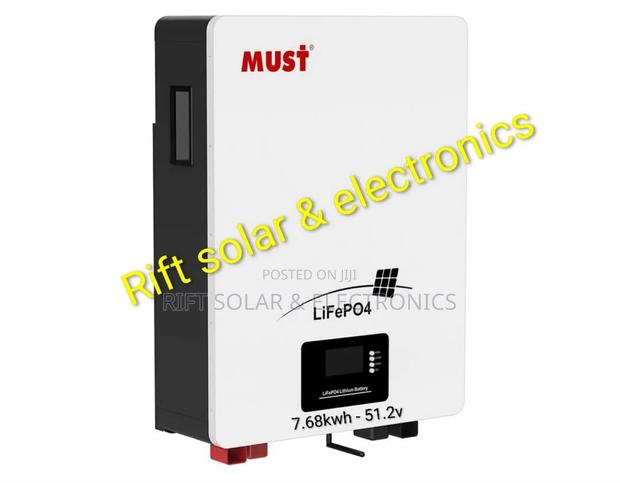 Must 7.68kw - 51.2v Best Quality Lithium Ion Solar Battery (150ah)
