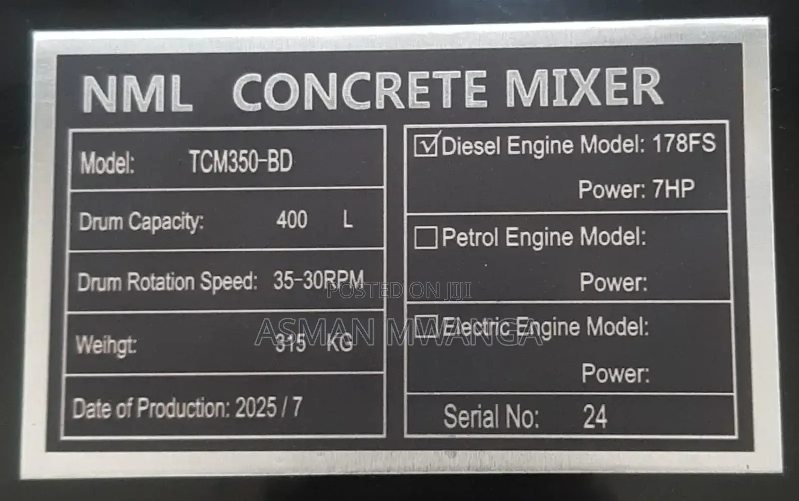 Concrete Mixer 500l