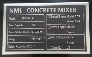 Concrete Mixer 500l
