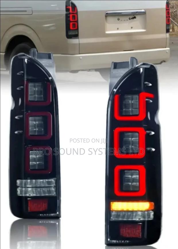 Toyota Hiace Smoked Led Tail Lights - main view