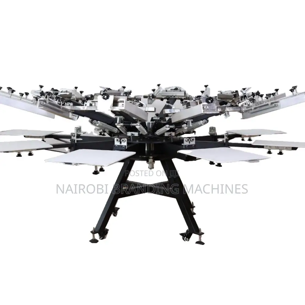 360 Rotary Screen Printing Kit 6 Color 6 Station Screen Printer