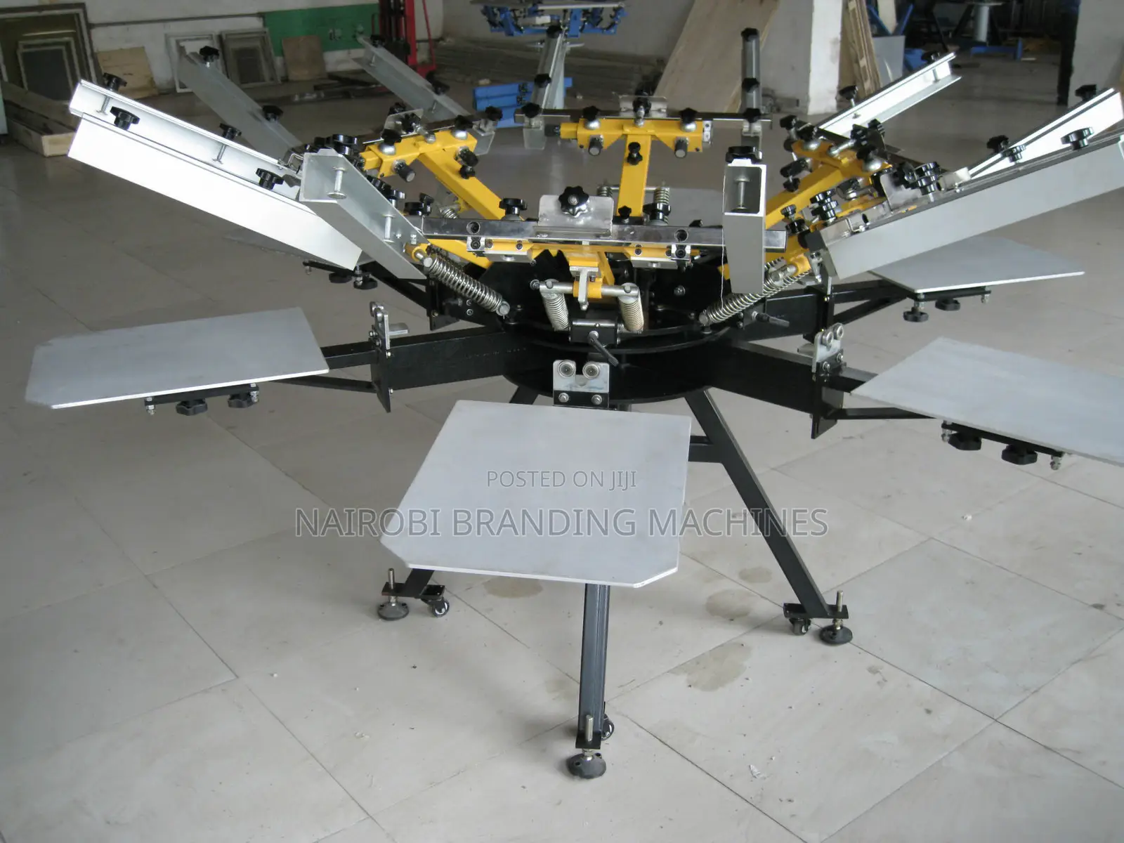 Multicolor Screen Printer Machine 6 Color 6 Station Screen Printing