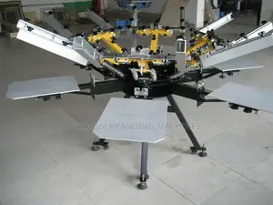 Multicolor Screen Printer Machine 6 Color 6 Station Screen Printing