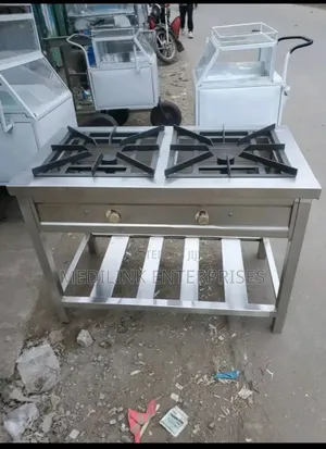 Stainless Steel Two Burner Cooker