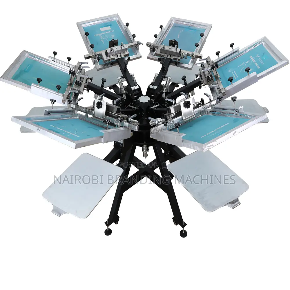 Six Stations Printing Machine 6 Colors Screen Printer