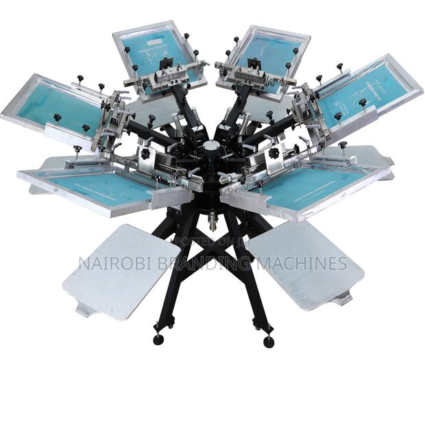 Six Stations Printing Machine 6 Colors Screen Printer