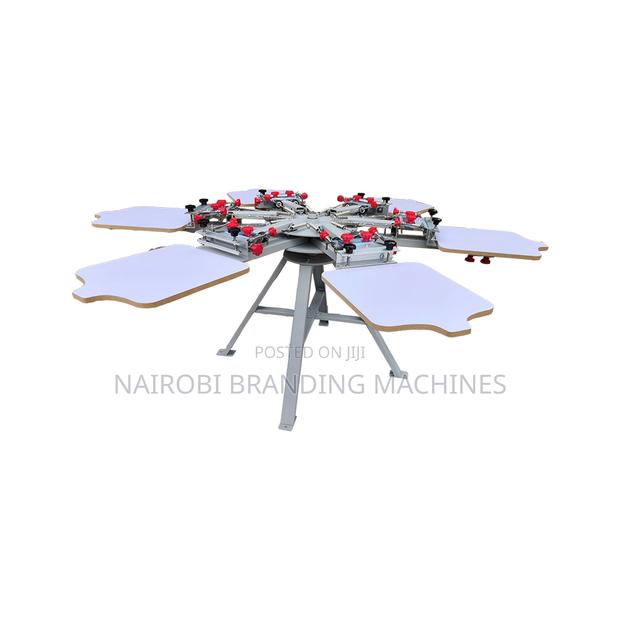 Factory Price Hot-Selling 6 Color 6 Station Manual Screen Printer - main view