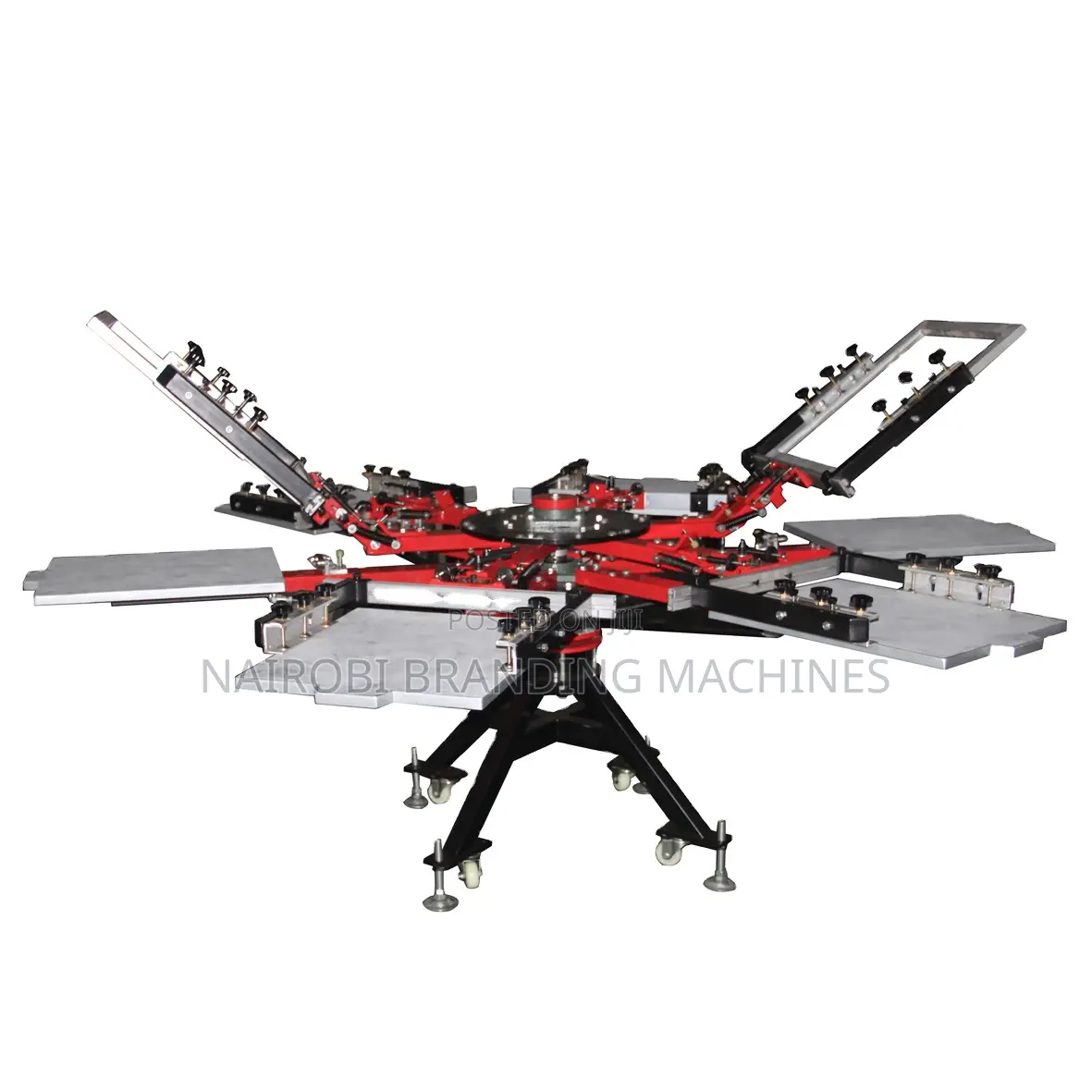 6 Color 6 Stations Manual Screen Printer for Clothes/T-Shirt/Textiles