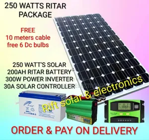 250 Watts Ritar Full Package 5 Years Warranty