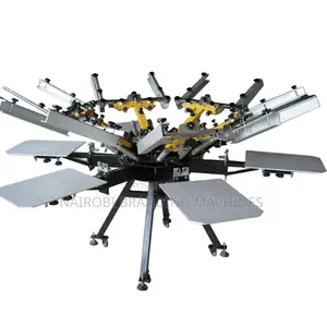 Cheap Price High Precision 6 Color 6 Station Manual Screen Printer