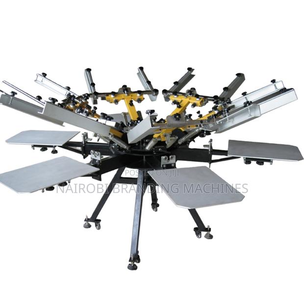 Cheap Price High Precision 6 Color 6 Station Manual Screen Printer