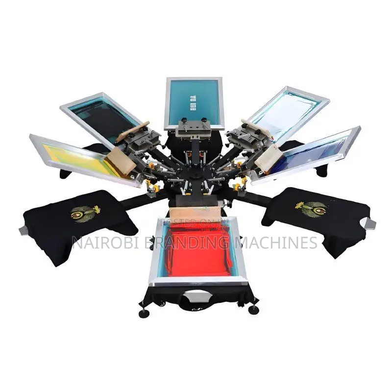 Wholesale New Manual Six-Color Advertising T-Shirt Printing Machine