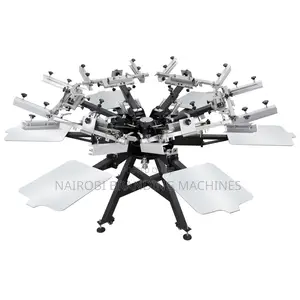 Brand Manual Screen Printing Machine 6 Station 6 Colors Multicolor