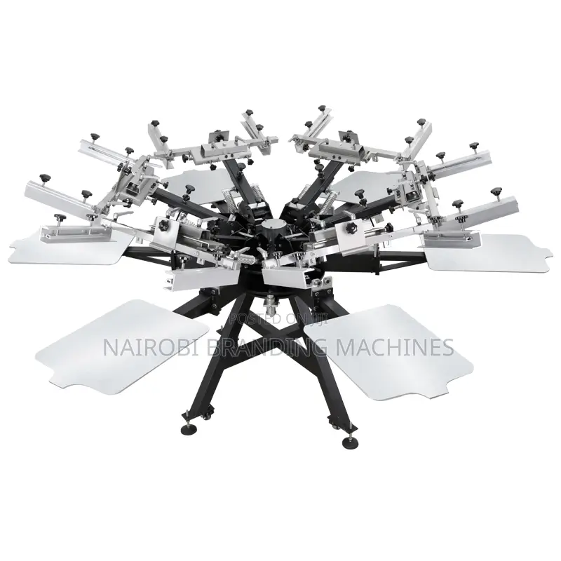 Brand Manual Screen Printing Machine 6 Station 6 Colors Multicolor