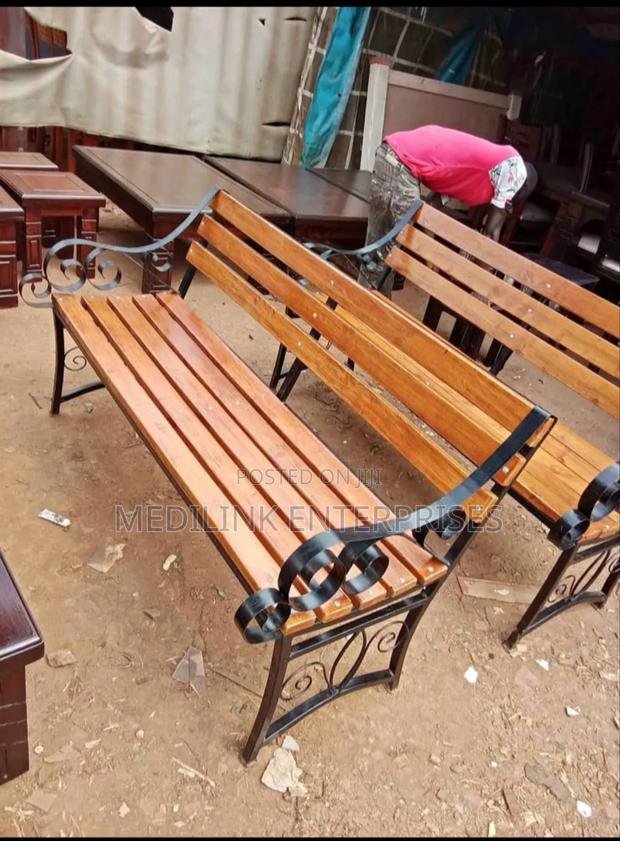 Wooden Metallic Garden Outdoor Benches