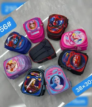 School Bags )Waterproof Backpack - 6 Pockets,