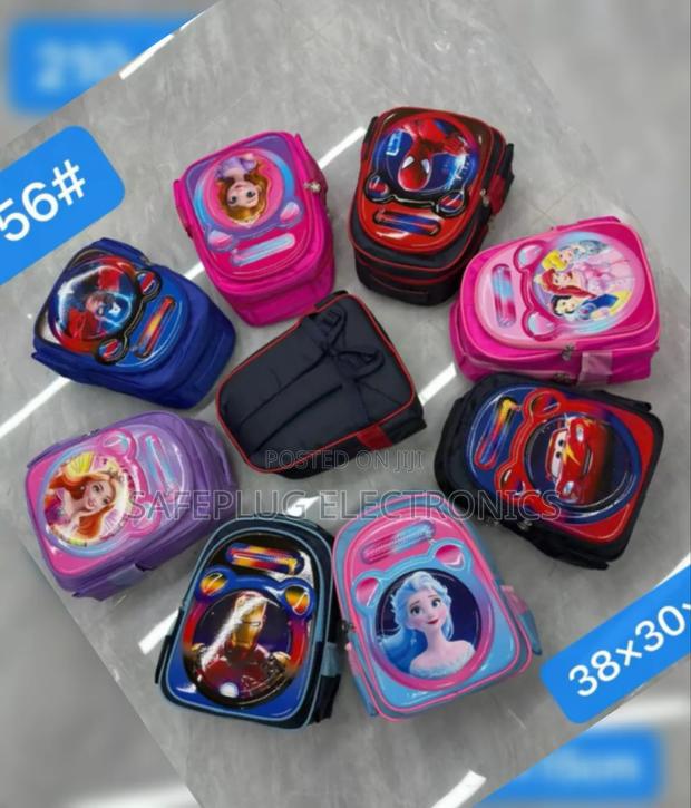 School Bags )Waterproof Backpack - 6 Pockets, - thumbnail 3