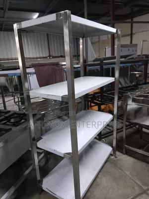 Stainless Steel 4-Tier Rack – Heavy Duty Rustproof - thumbnail 2