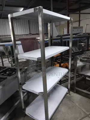 Stainless Steel 4-Tier Rack – Heavy Duty Rustproof