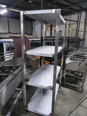 4-Tier Stainless Steel Storage Rack - thumbnail 2