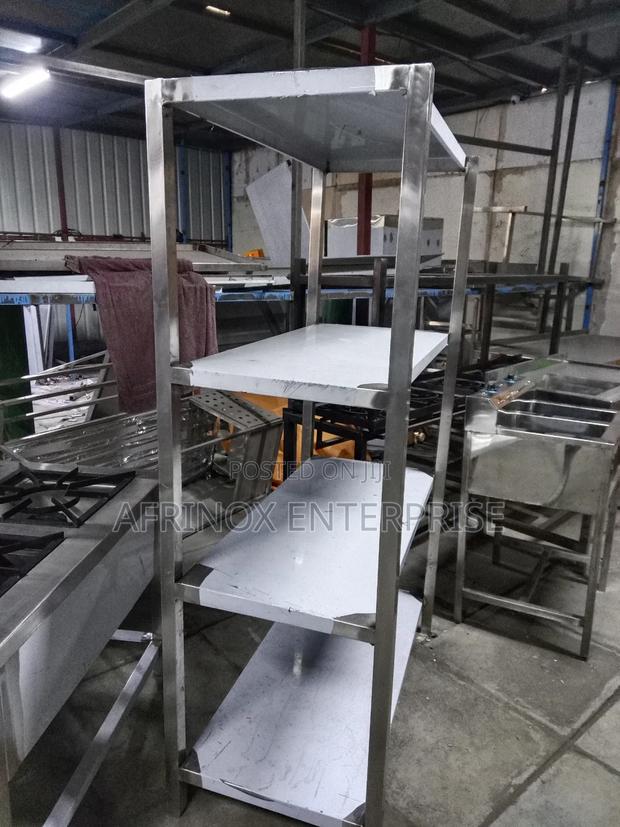 4-Tier Stainless Steel Storage Rack - main view