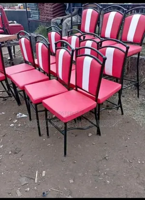 Metallic Upholstered Restaurants Chairs
