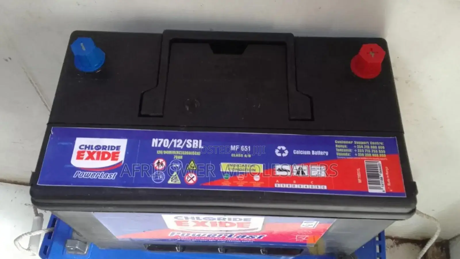 Chloride Exide N70 Car Battery Maintenance Free