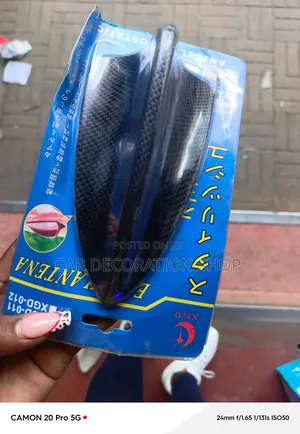 Carbon Fiber Finish Roof Shark Antennae for Decorating
