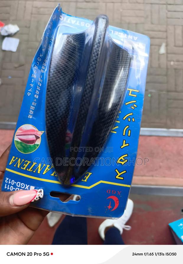 Carbon Fiber Finish Roof Shark Antennae for Decorating