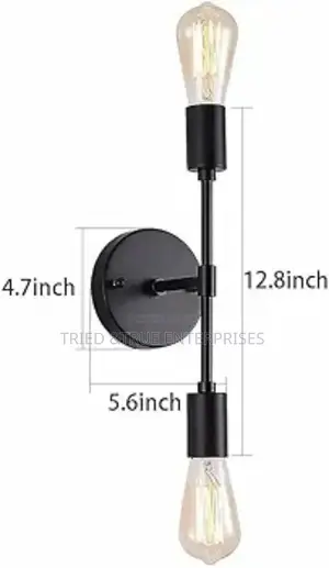 Modern Black Led 2 Arm Wall Sconce Light Jk9f