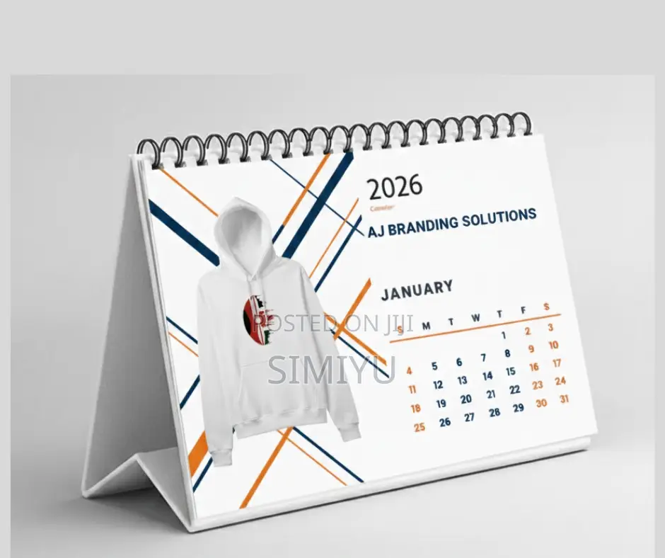 Branded Spring Desktop Calendar