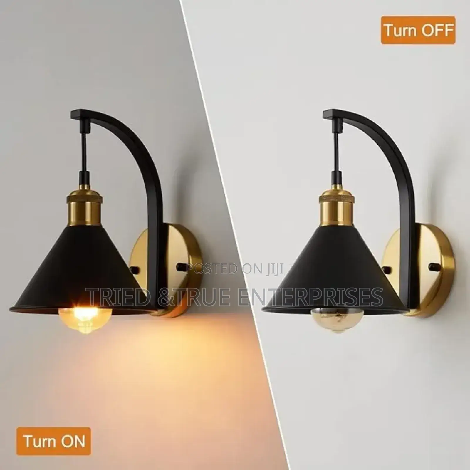 Unique Retro Black Wall Sconce/Wall Bracket Light Kvd7