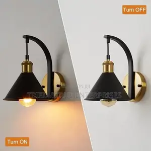 Unique Retro Black Wall Sconce/Wall Bracket Light Kvd7