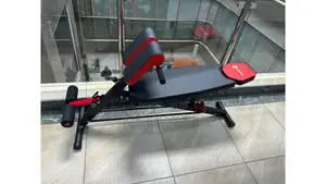 Adjustable Decline Sit-Up Bench With Leg Support