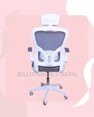 Swivel Castors | White Ergonomic | Nairobi Delivery Guaranteed