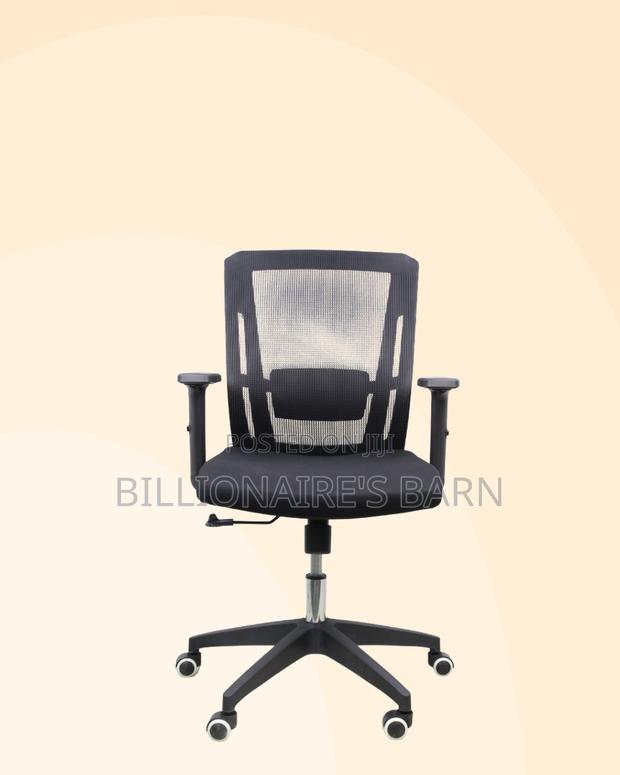 Compact Mid-Back Office Chair | Budget-Friendly Ergonomic Seat - thumbnail 3