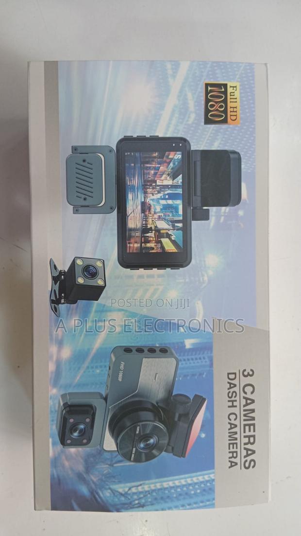 3-Camera Dash Camera - main view