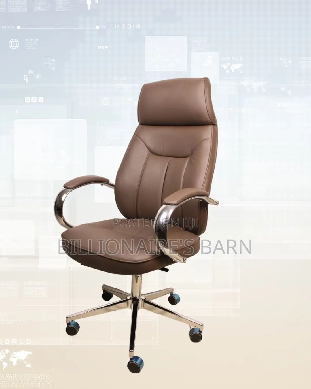 Space-Saving Backrest Leather Office Imported | Best Deal Online