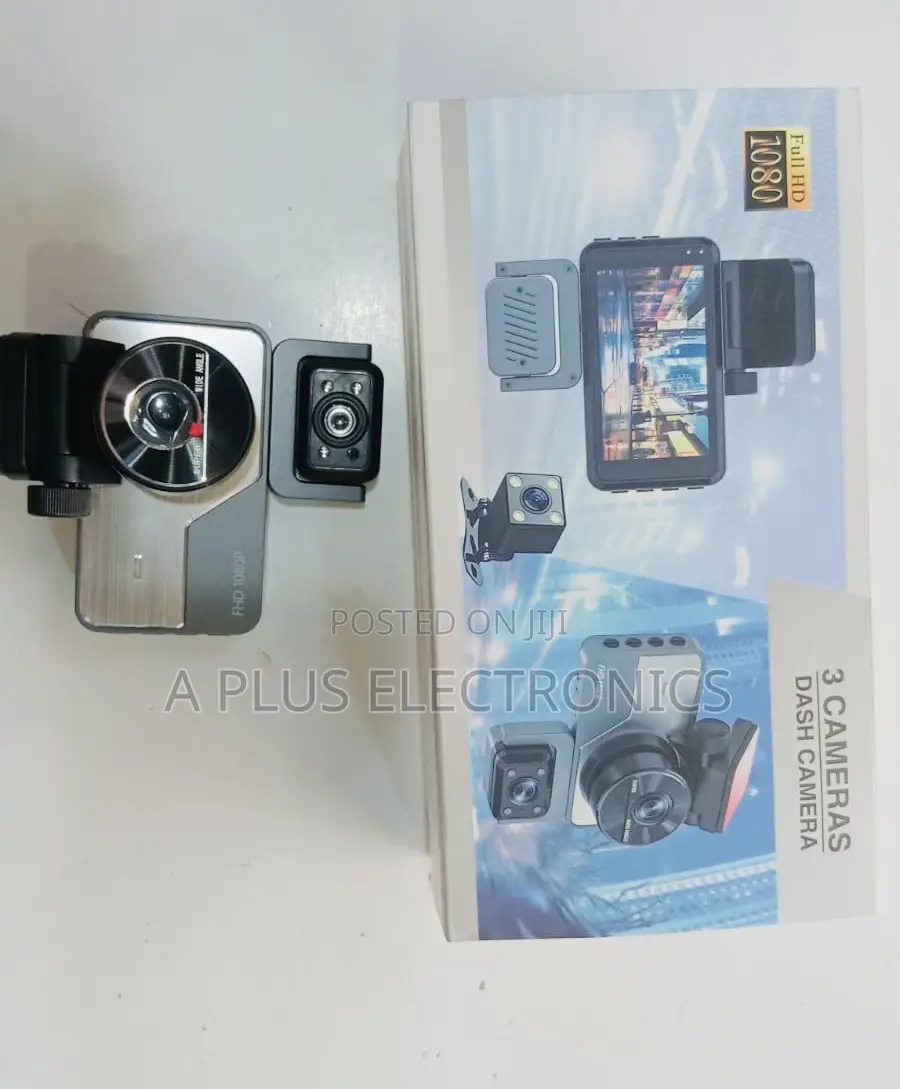 3 Cameras Full Hd Dash Camera 1080p